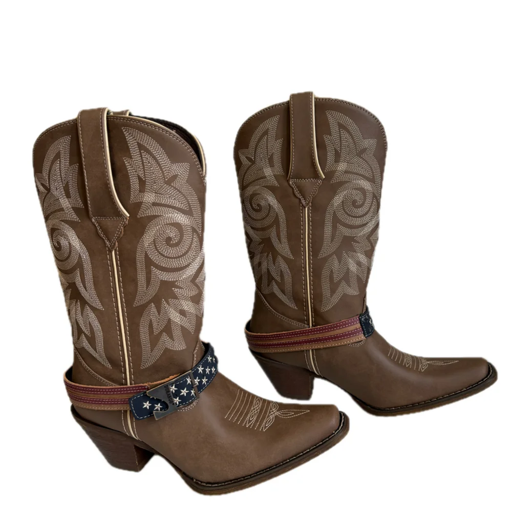 Durango Crush DRD0208 Women’s 8.5M Brown 12” Western Cowboy Boots NWOT Mexico
